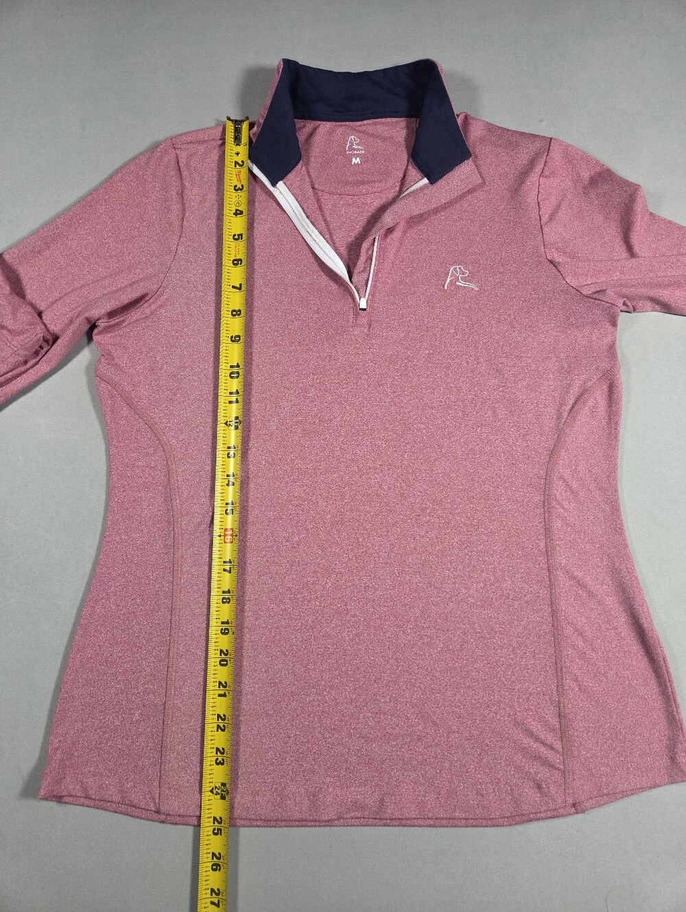 Rhoback Women's Heather Rose Quarter-Zip Pullover Size Medium - Picture 5 of 9